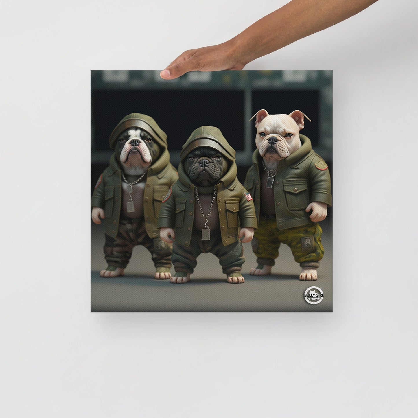 Frenchie Force - Canvas Art by BGM - BGM Warehouse - American Bully Magazines and Supplies