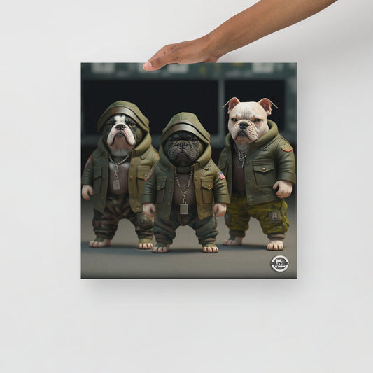 Frenchie Force - Canvas Art by BGM - BGM Warehouse - American Bully Magazines and Supplies