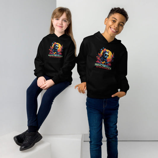 Frenchies Rock Youth Hoodie
