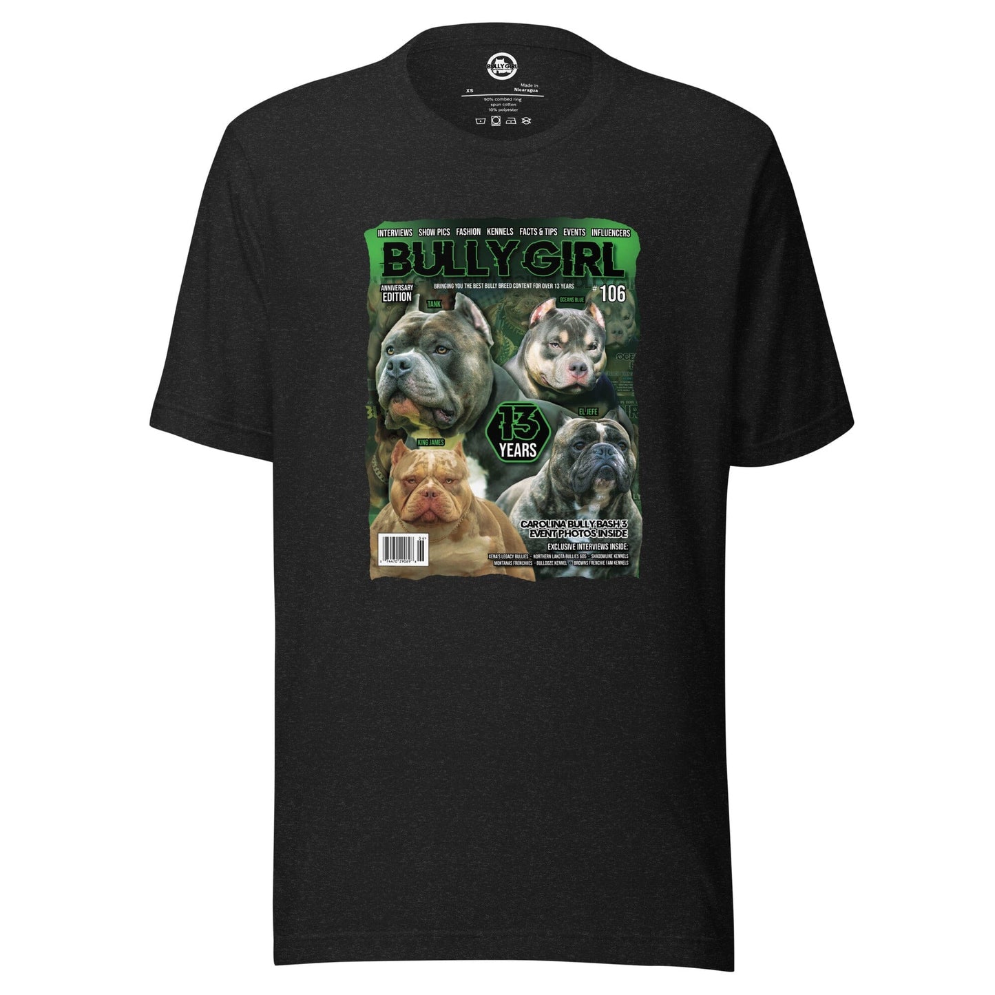 Bully Girl Magazine Issue 106 - Anniversary Edition T-Shirt - BGM Warehouse - American Bully Magazines and Supplies
