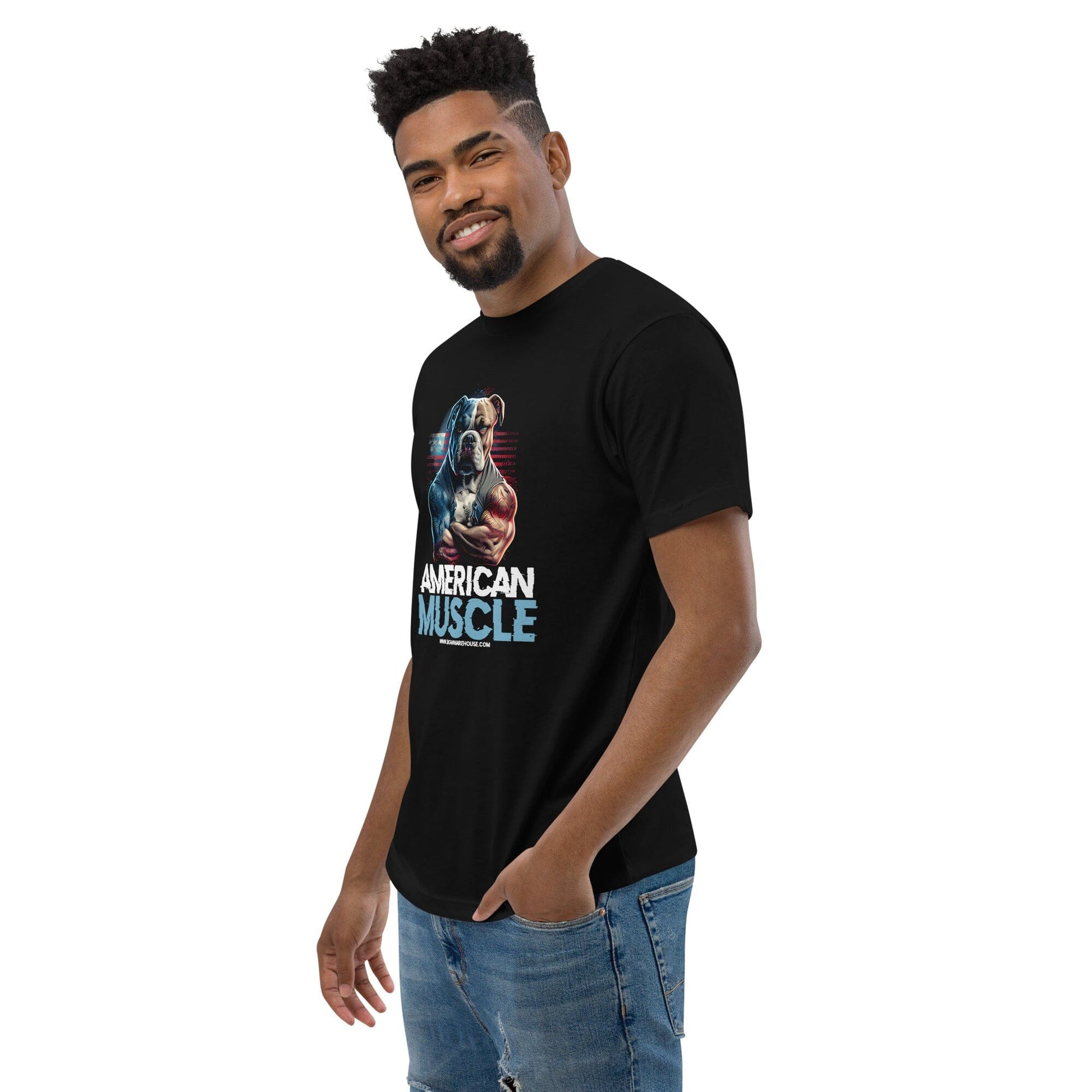 American Muscle Bully Tee - BGM Warehouse - American Bully Magazines and Supplies