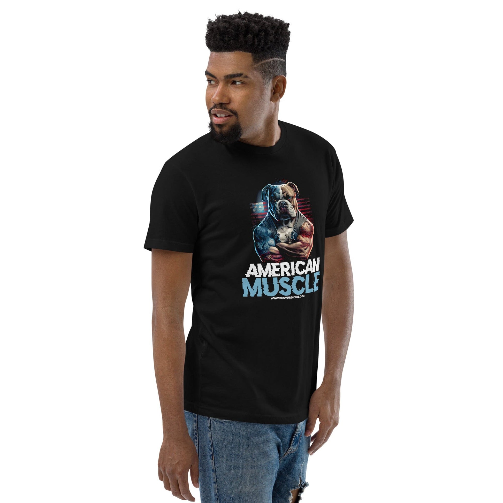 American Muscle Bully Tee - BGM Warehouse - American Bully Magazines and Supplies