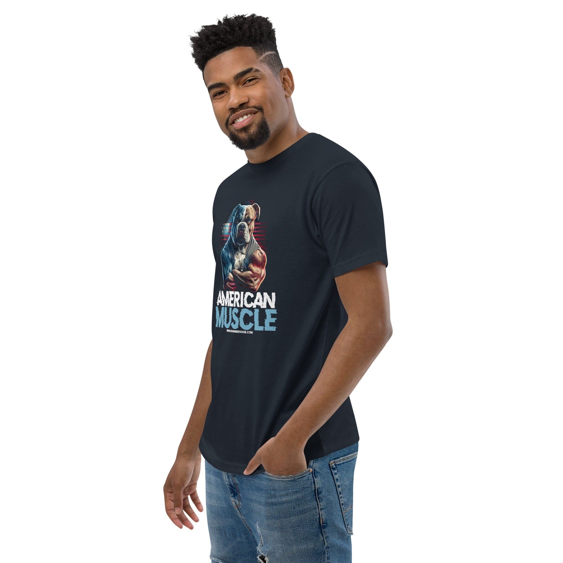 American Muscle Bully Tee - BGM Warehouse - American Bully Magazines and Supplies