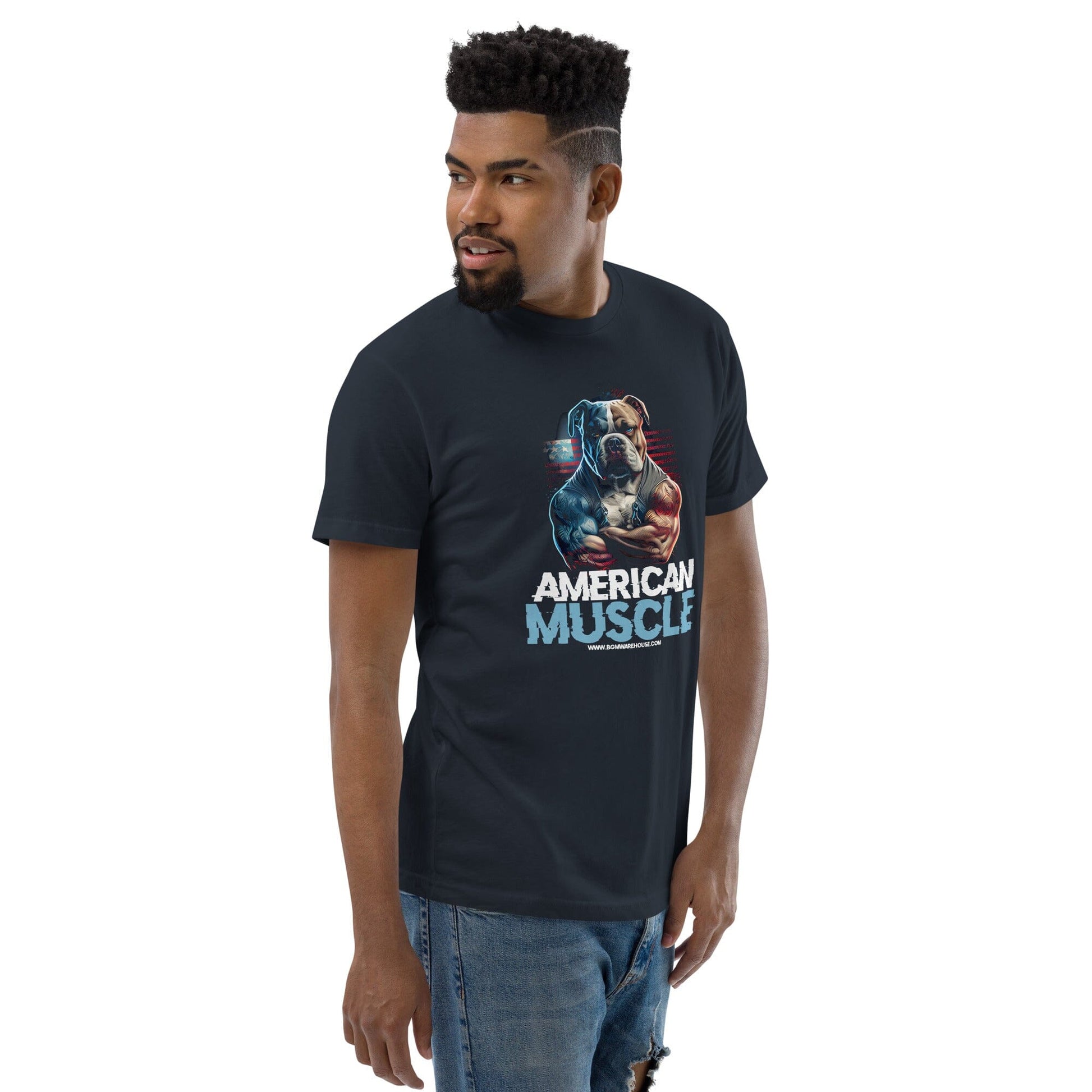 American Muscle Bully Tee - BGM Warehouse - American Bully Magazines and Supplies